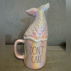 Rae Dunn Mermaid Hair Don’t Care Mug w Topper *NEW*